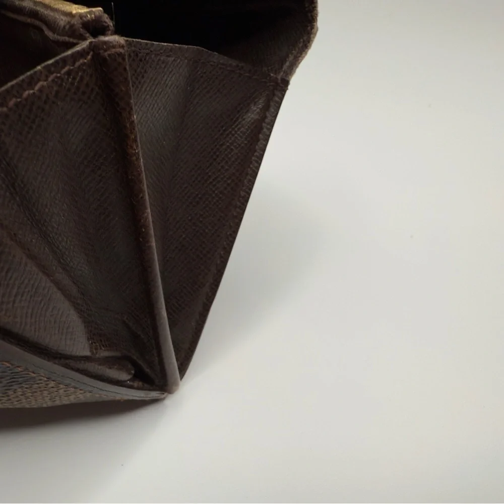 Louis Vuitton Portefeuille Sarah Damier Wallet Ebene Brown | Women’s | Used |